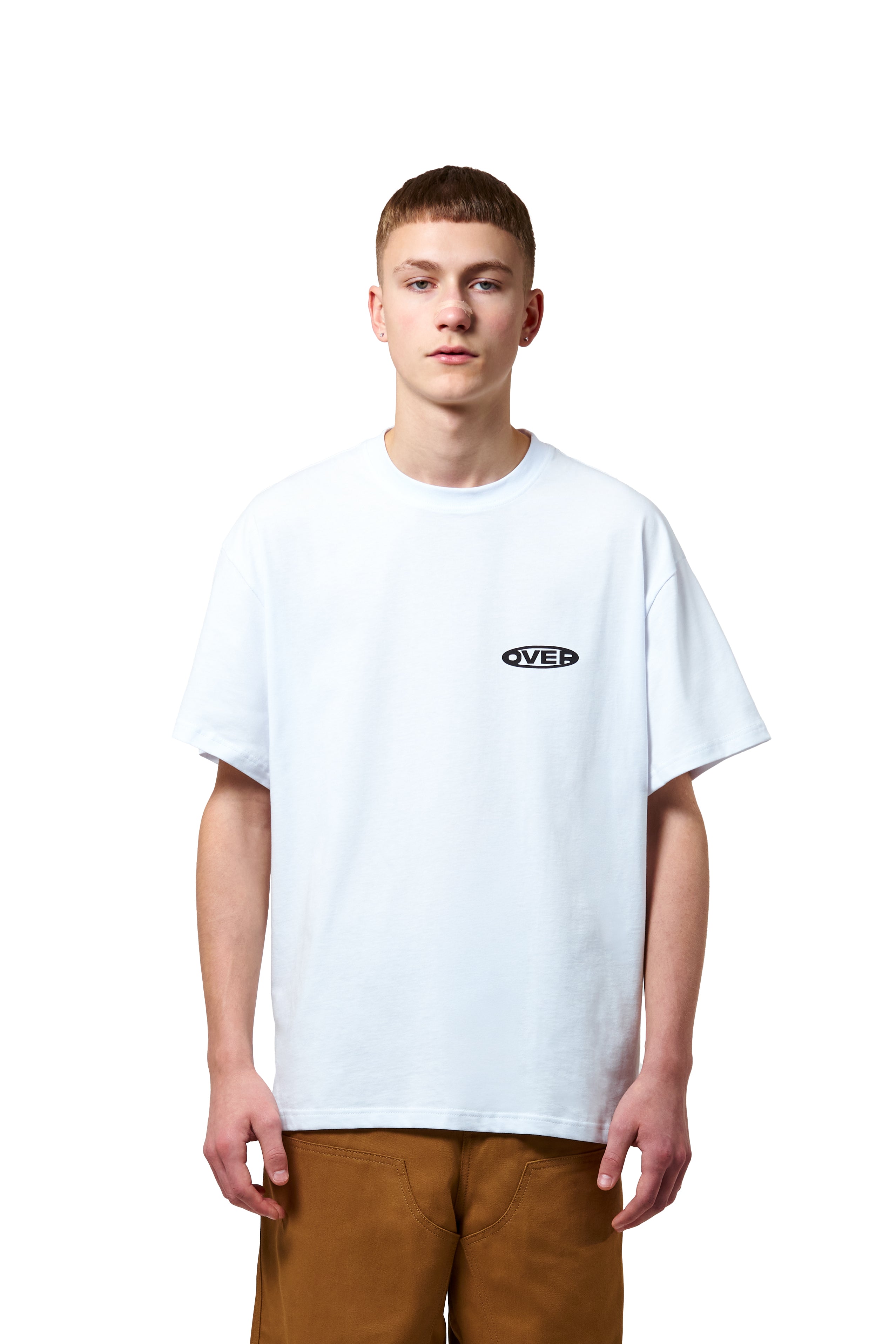 T-SHIRT ROUND LOGO WHITE