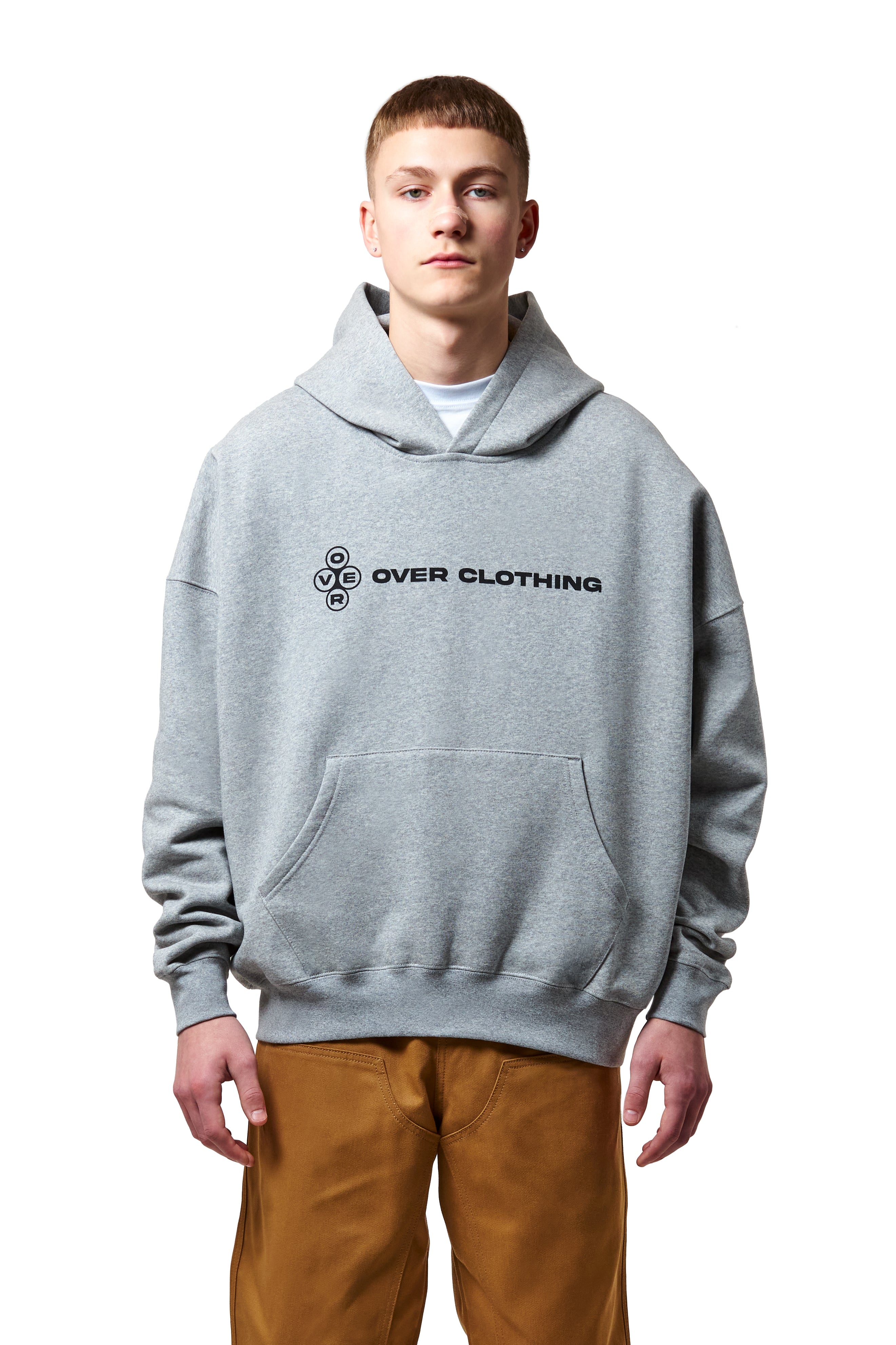 HOODIE LOGO GREY