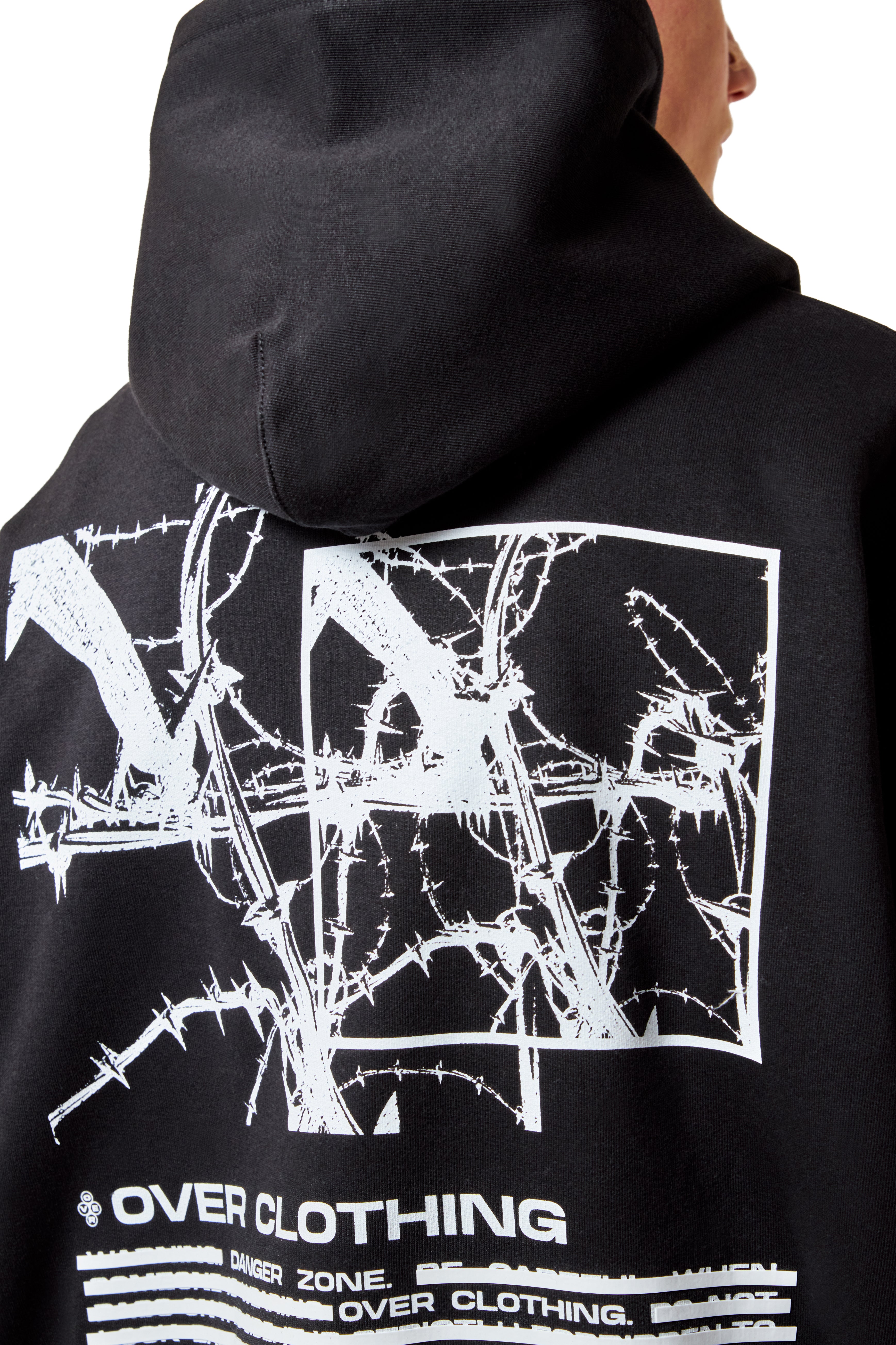 HOODIE BARBED WIRE BLACK