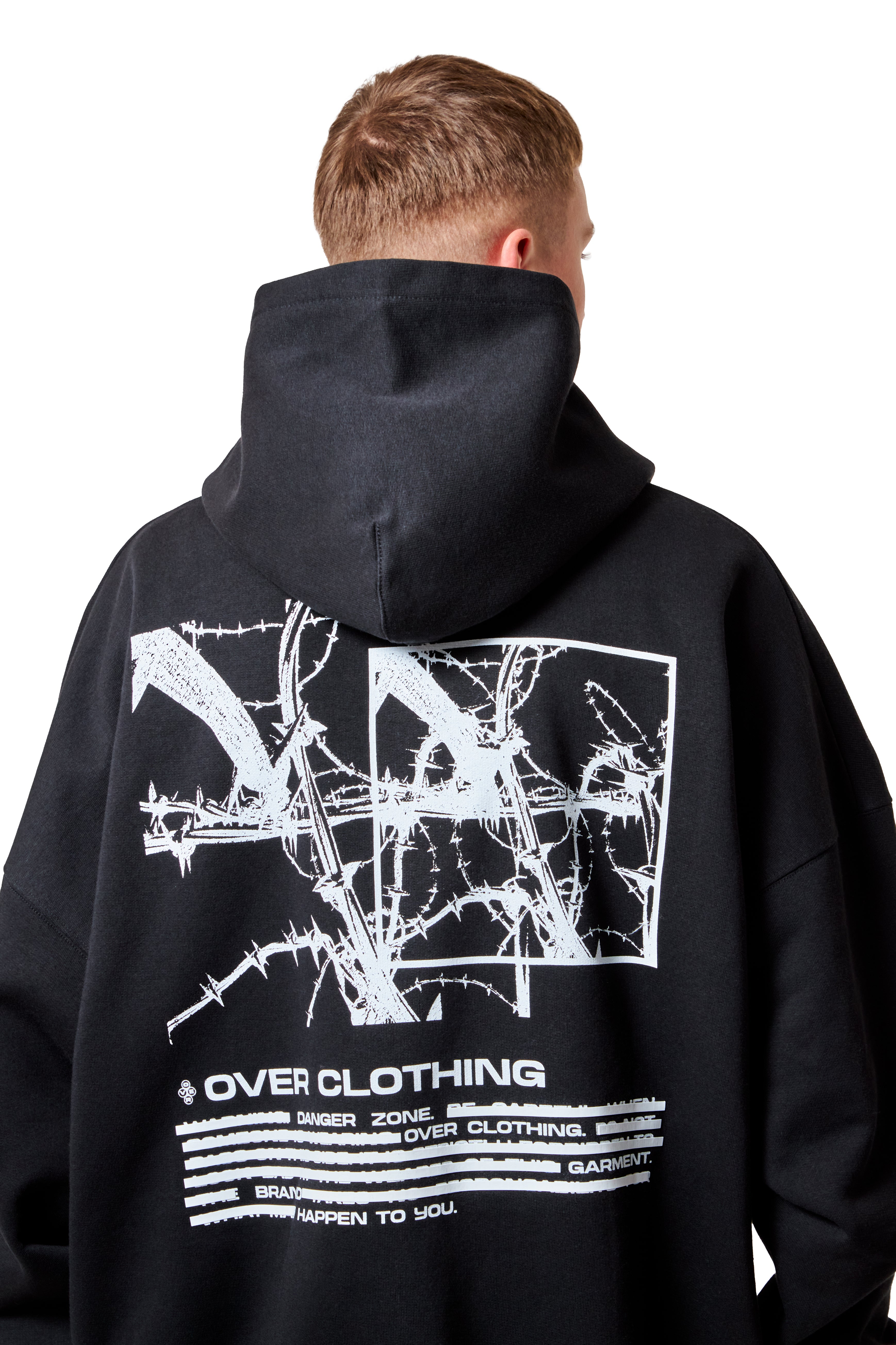 HOODIE BARBED WIRE BLACK