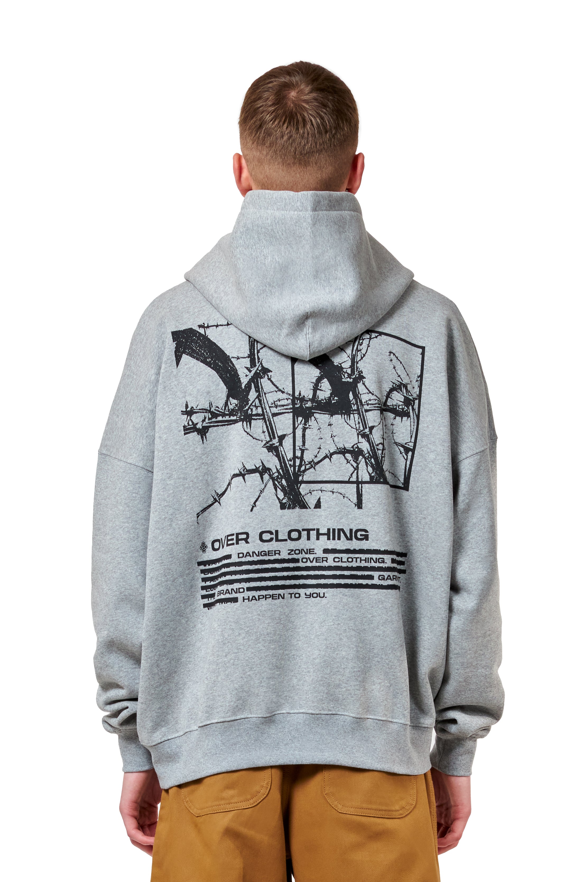 HOODIE BARBED WIRE GREY