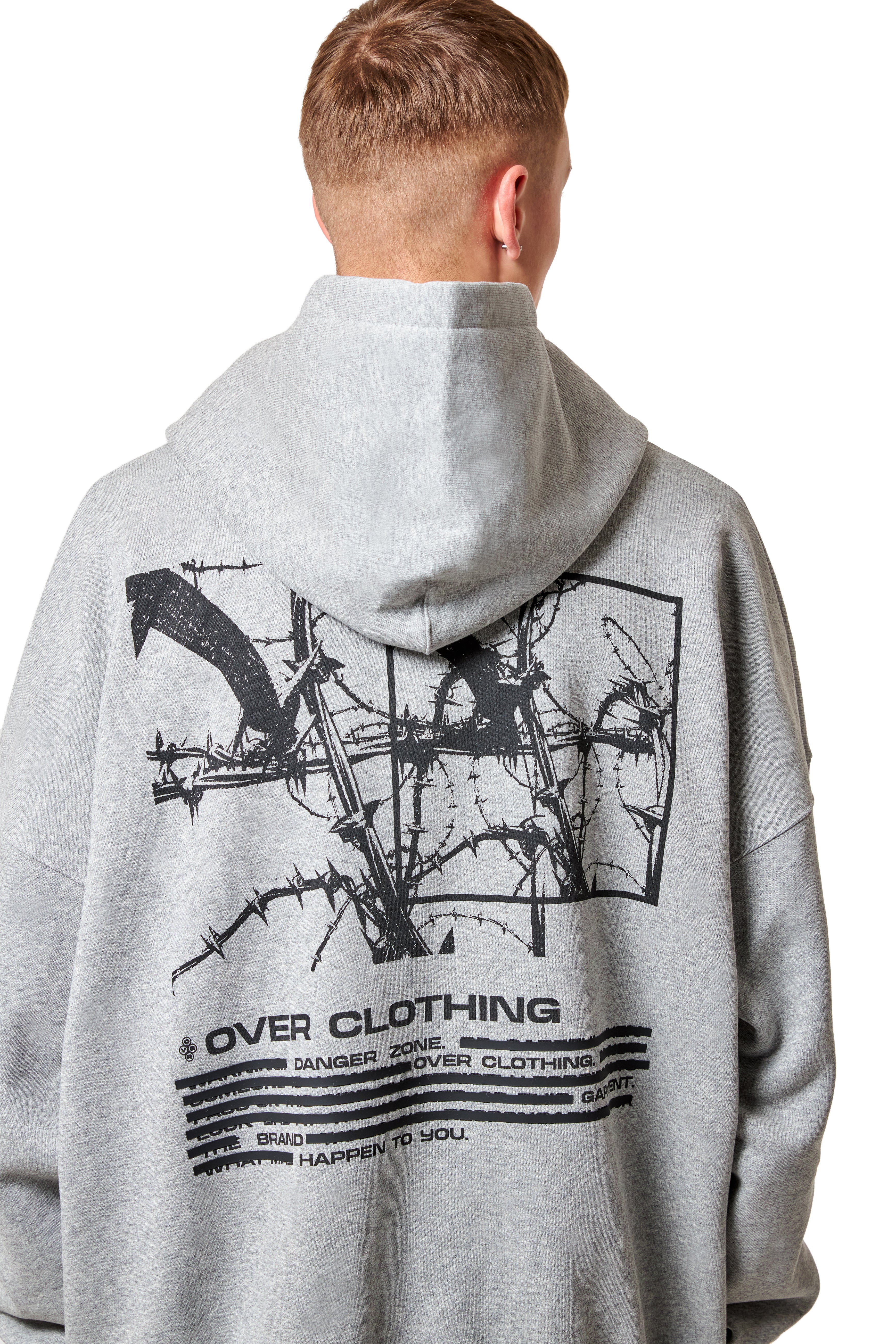 HOODIE BARBED WIRE GREY