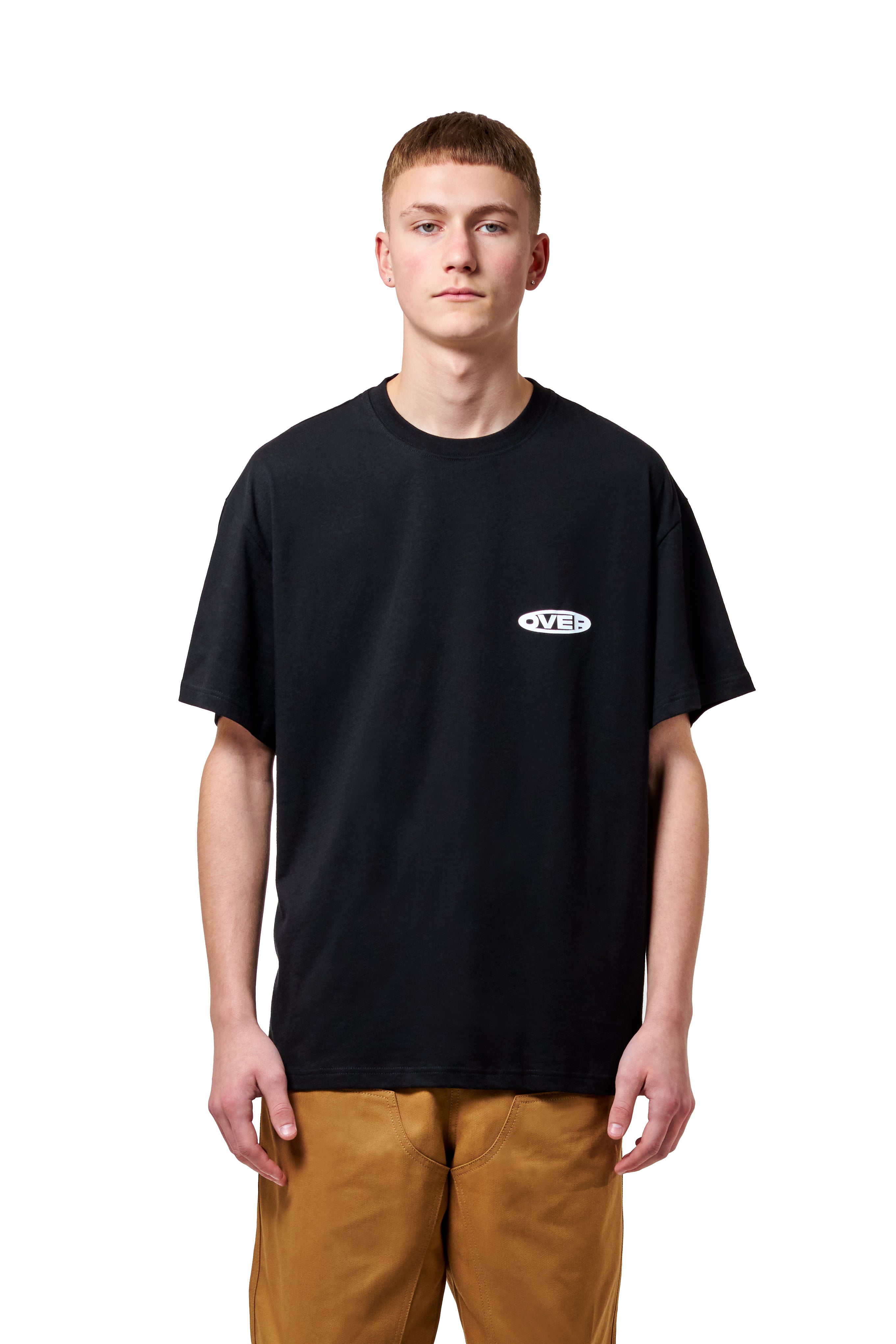 T-SHIRT ROUND LOGO BLACK