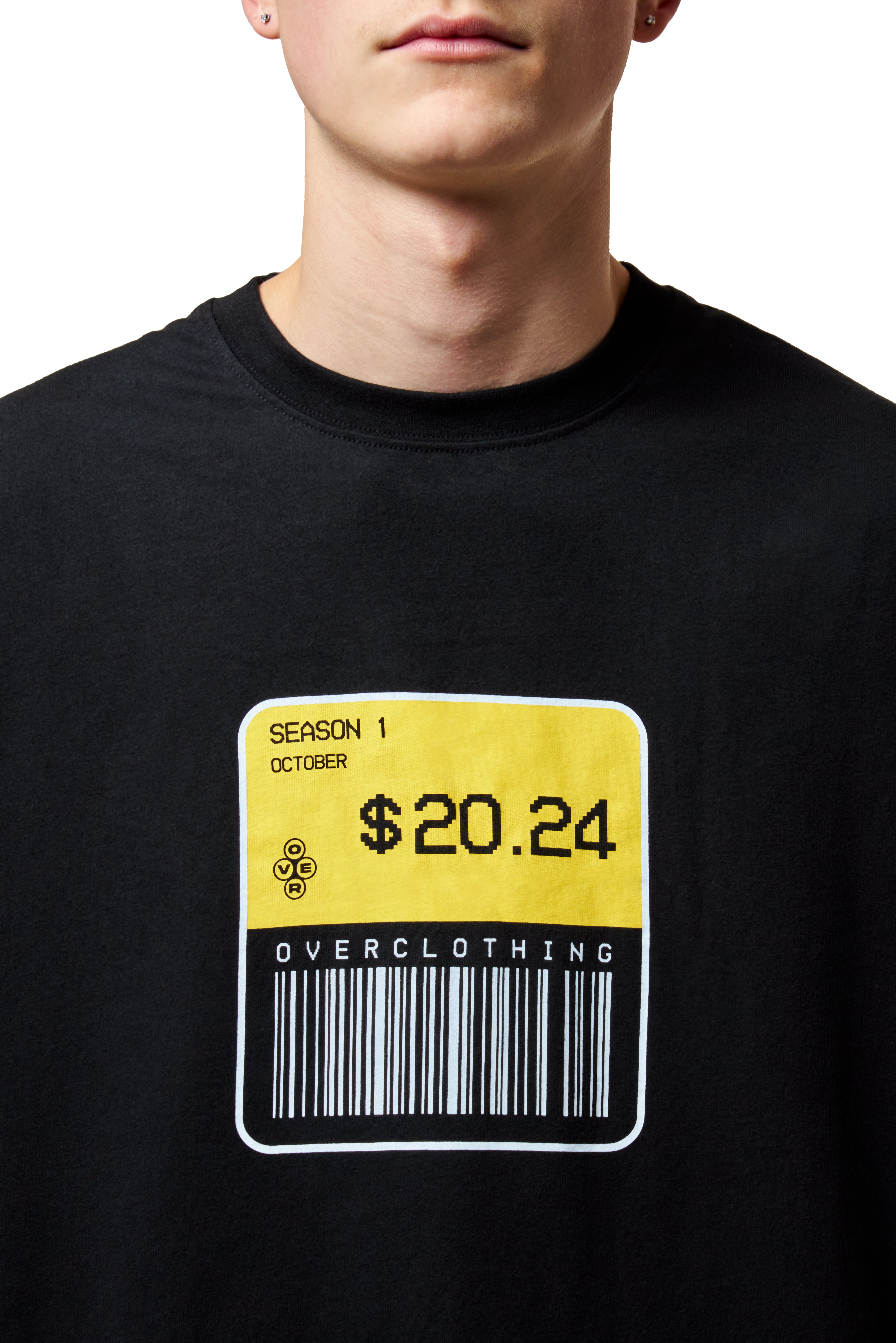 T-SHIRT PRICE TAG BLACK